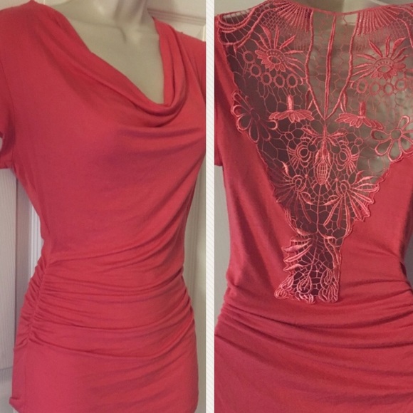 Body Central Tops - Body Central Crochet open back top